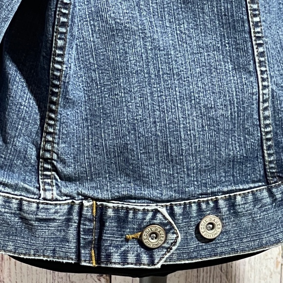 Eddie Bauer Medium Wash Stretch Denim Jacket Size XXL Plus Size - Picture 4 of 5